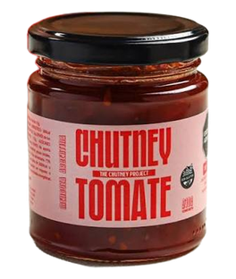Frasco de chutney de tomate